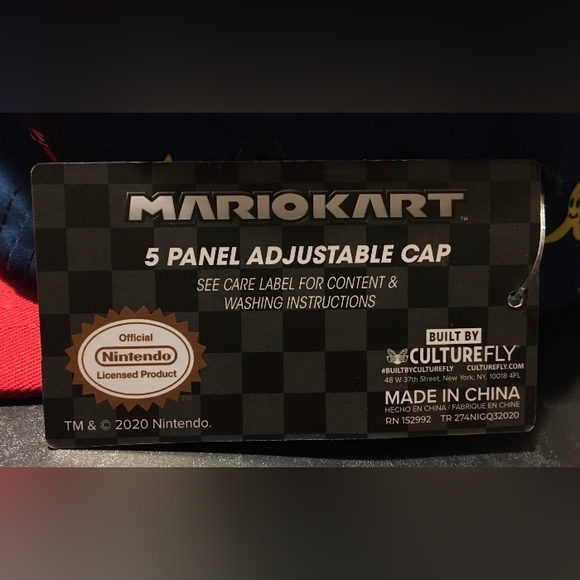 CultureFly Mariokart 5 Panel Adjustable Cap - Picture 6 of 8